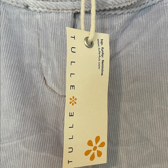 Tulle Anthropologie Women's Light Purple Corduroy Bermudas Size 2 - Picture 6 of 11